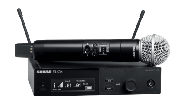 SLXD24E/SM58-S50 SLXD Handsendersystem SM58 823-832 & 863-865 MHz