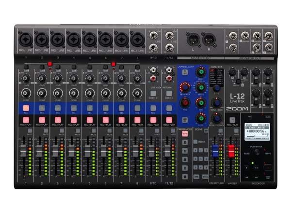 LiveTrak L-12 Mixer, Interface und Recorder