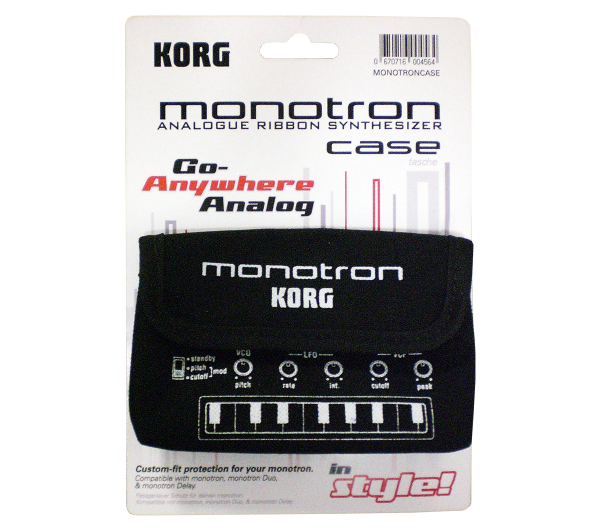 Tasche, monotron, Klettverschluss, schwarz